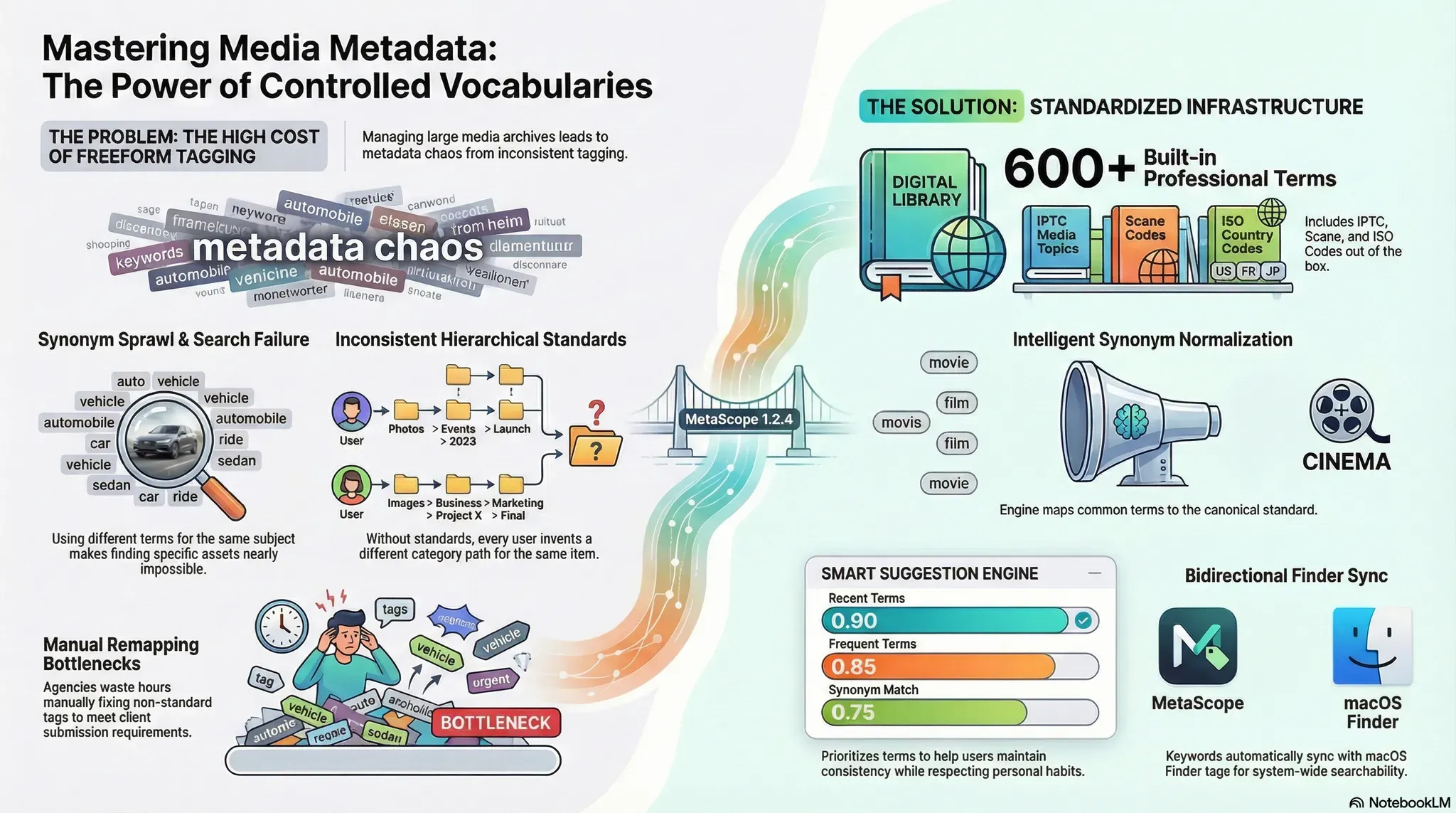 Controlled Vocabularies in MetaScope — keyword management with industry-standard terms
