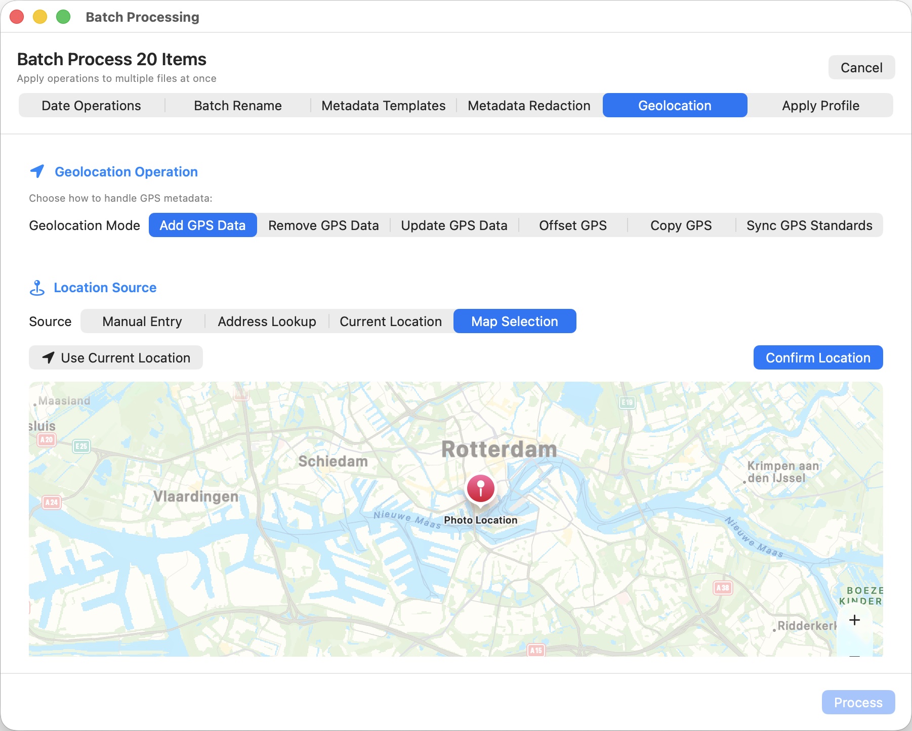 MetaScope Batch metadata redaction with privacy templates