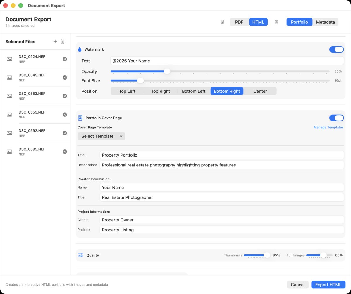 Watermark and Cover Page settings